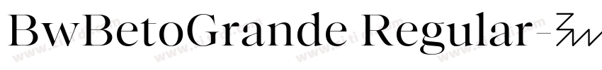 BwBetoGrande Regular字体转换